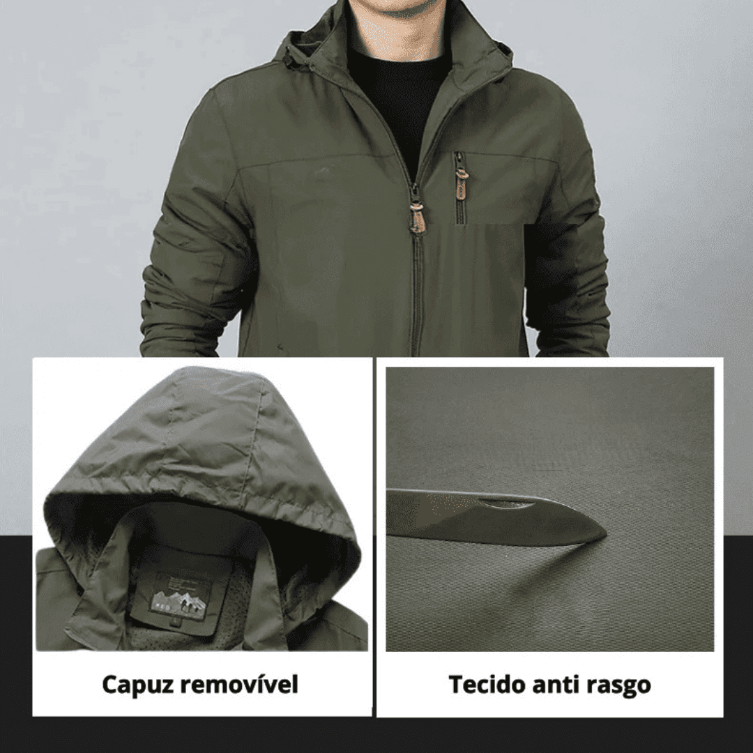JAQUETA MASCULINA IMPERMEÁVEL OUTDOOR